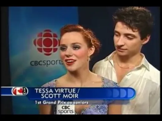 Tessa Virtue & Scott Moir - 2006 TEB Post-FD Interview