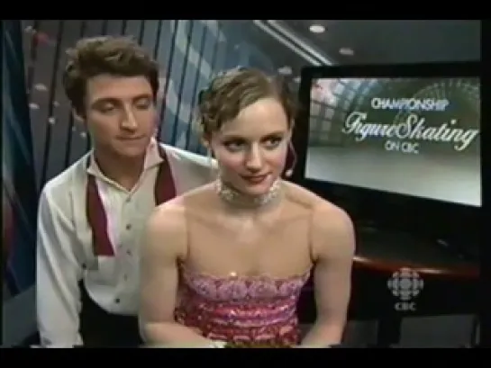 Tessa Virtue & Scott Moir - 2009 Worlds Post-OD Interview