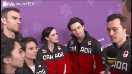 Figure skating team event winners - BBC interview