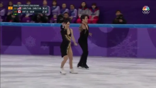 Ben Agosto and Kristi Yamaguchi on Tessa and Scott’s SD for team event