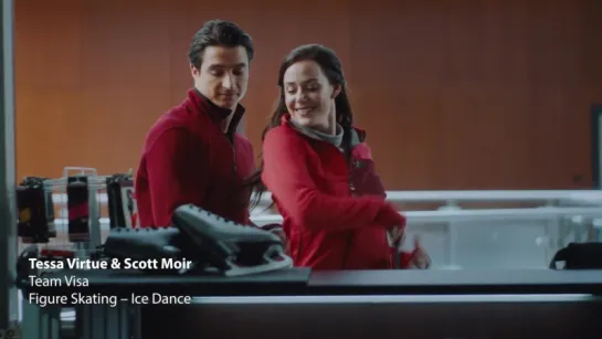 Visa Olympics ¦ Tessa Virtue  Scott Moir add a new pick-up to their routine