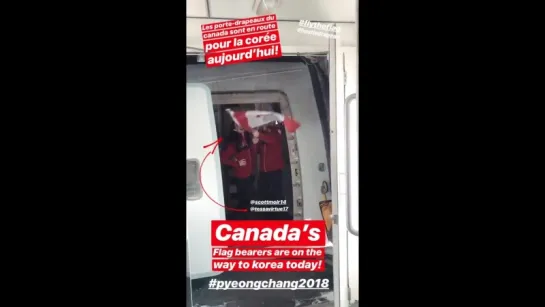 Air Canada’s Instagram story 5.2.18