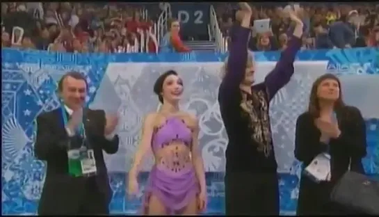 Tessa Virtue/Scott Moir after losing Gold