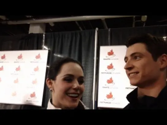 Tessa Virtue and Scott Moir at Canadians