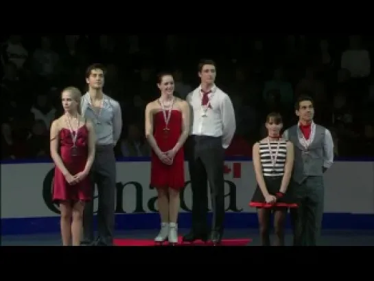 Victory Ceremony. Ice Dance. Skate Canada 2011