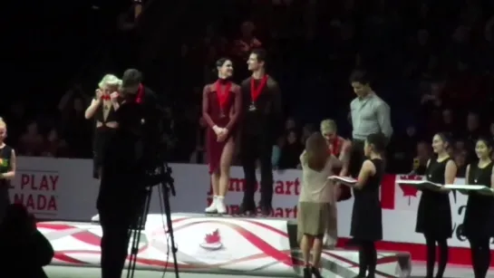 Tessa and Scott CTNSC18 Medal Ceramony