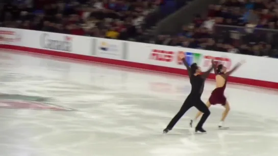 Tessa and Scott CTNSC18 Pre-skate Warm-Up