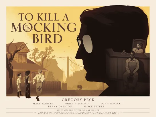 Убить Пересмешника / 1962, США, реж.  Роберт Маллиган / HD Video 1080p / To Kill A Mockingbird