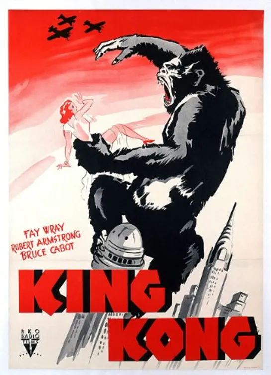 Кинг Конг / 1933, США, реж. Мериан К. Купер,  Б. Шодсак / HD Video 1080p / King Kong