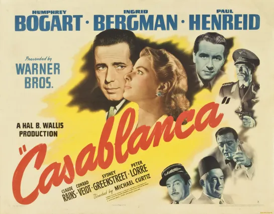 Касабланка / 1942, США, реж. Майкл Кёртиц / HD Video 1080p / Casablanca