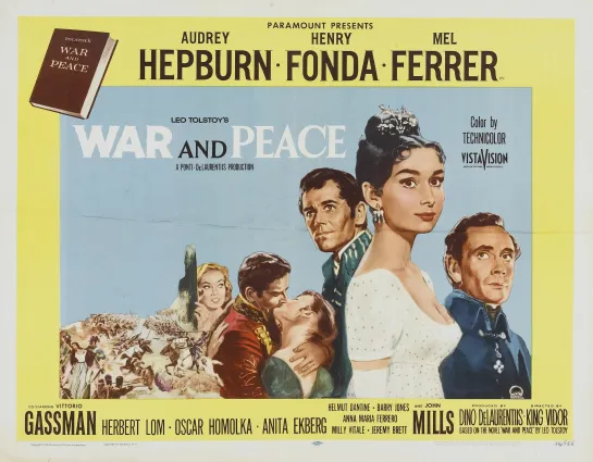 Война И Мир / США, 1956, реж. Кинг Видор /Советский Дубляж / HD Video 1080p / War And Peace