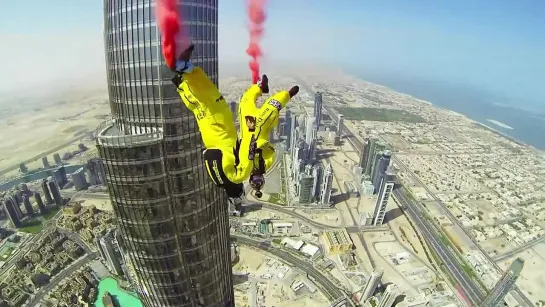 Burj Khalifa Pinnacle BASE Jump - 4K