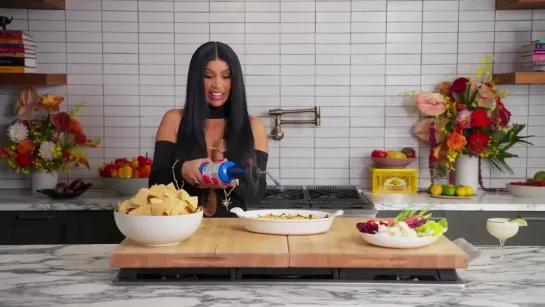 Cardi B Makes Margaritas Corn Dip | VOGUE