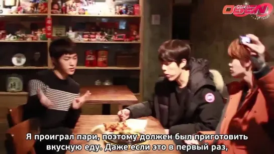 Экскурсия по Woollim Entertainment с  Infinite F (5 часть) [rus sub]