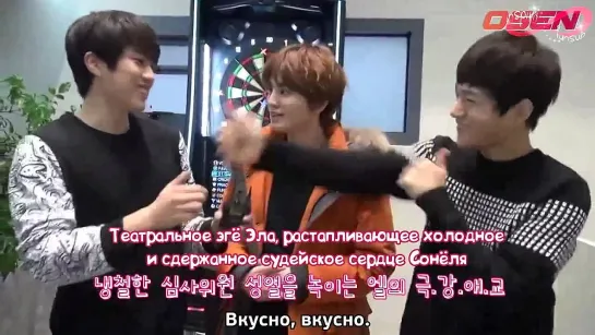 Экскурсия по Woollim Entertainment с  Infinite F (3 часть) [rus sub]