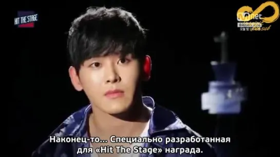 160928 Шоу "Hit The Stage": отрывок из последнего эпизода с Хоей (Infinite) [rus sub]