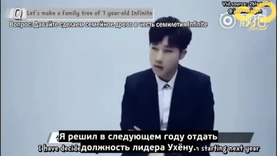 Съёмки для календаря Season Greeting 2017 с Infinite: семейное древо [rus sub]