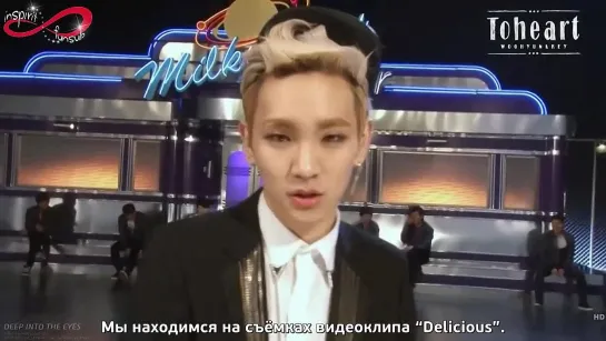 Съёмки клипа  Toheart "Delicious"  [rus sub]