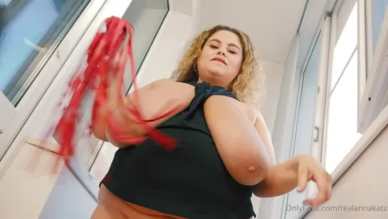 Anna Katz red dildo