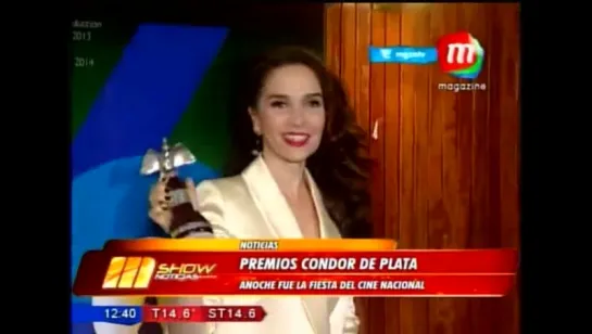 Natalia Oreiro. Premios Condor.Entrevista M-Show 2014