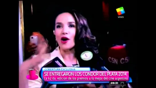 Natalia Oreiro. Condor de Plata. Entrevista 2014