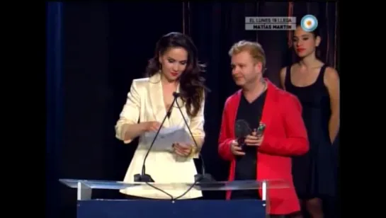 Natalia Oreiro.Condor de Plata.Entrega Premio Mejor Actor 2014