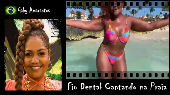 Gaby Amarantos - Fio Dental Cantando na Praia