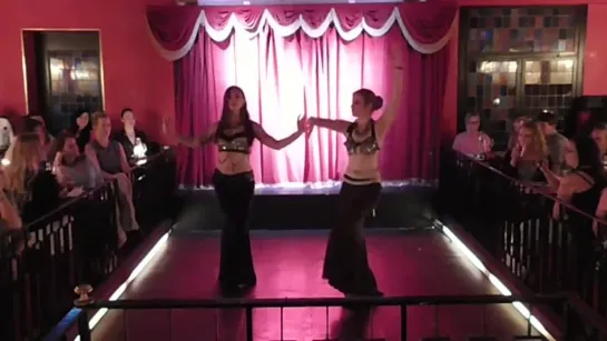 Miriam Embla and Emelie perform tribal fusion bellydance