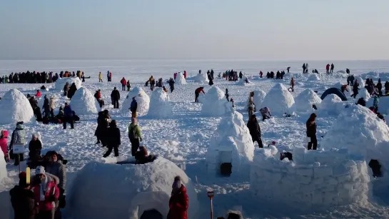 Город из снега