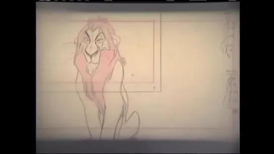 Pencil test - The Lion King - James Baxter