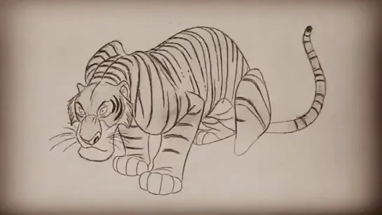 Pencil test - The Jungle Book - Milt Kahl