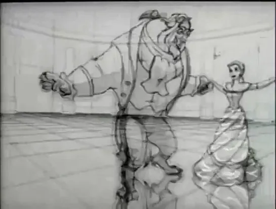 Pencil test - Beauty and the Beast - James Baxter