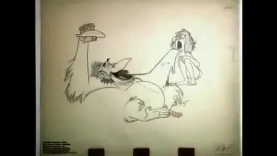 Pencil test - Jungle Book - Milt Kahl