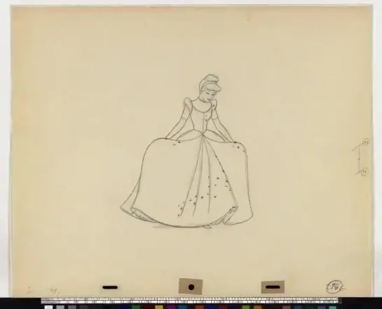 Cinderella in Pencil - Marc Davis