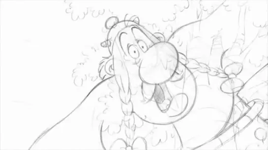 Asterix And The Vikings - Rough Pencil Test - 2