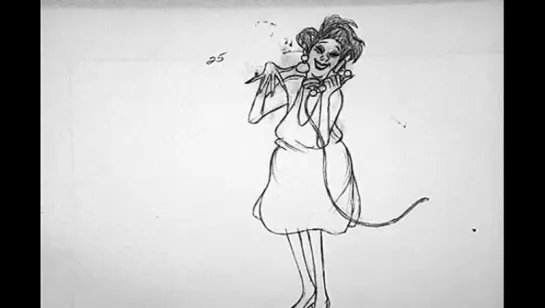 Milt Kahl - Pencil Test - Medusa -  Rescuers