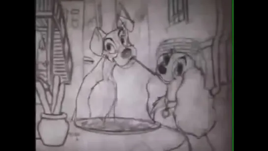 Pencil Test - Lady and the Tramp - Frank Thomas