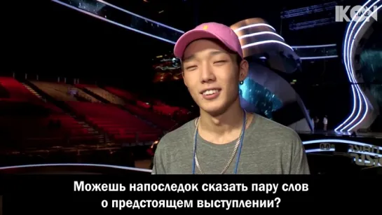 MAMA 2015 Backstage iKON Bobby Interview [рус. суб.]