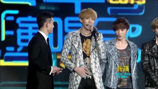 [HD] EXO M - 121231 Jiangsu Countdown - Two Moons History Talk MAMA