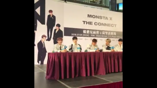 [VK][09.07.18][Fancam] Press conference  The 2nd World Tour "THE CONNECT" in Hong Kong