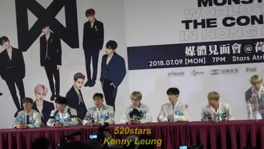 [VK][09.07.18][Fancam] Press conference  The 2nd World Tour "THE CONNECT" in Hong Kong