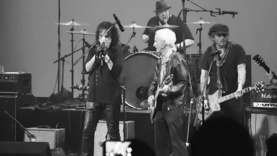 Johnny Depp, Alice Cooper, Robby Krieger, Tommy Henriksen  friends (Imperial Ball- 2016, Jan 23)