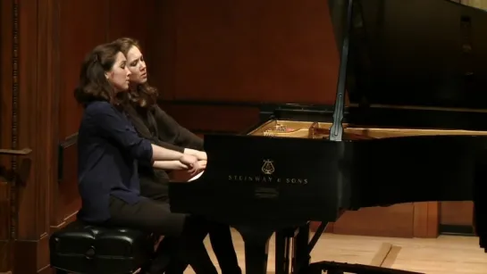 687 J. S. Bach - Chorale prelude Aus tiefer Not schrei ich zu dir, BWV 687 - Christina & Michelle Naughton, piano