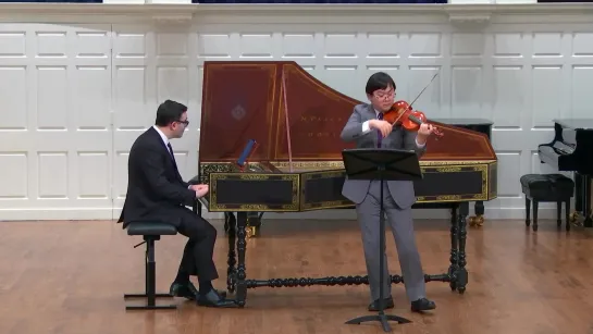 1017 J. S. Bach - Sonata for violin and harpsichord in C minor, BWV 1017- Daniel Lee (v.) + Jeffrey Grossman (h.)