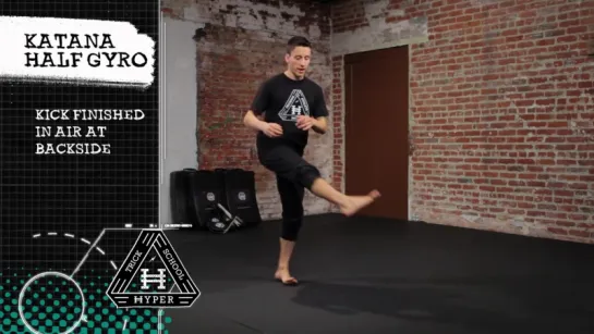 Learn Tricking_ Katana Half Gyro Kick Landing _ Tricks Terminology Tutorials