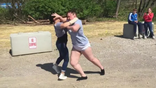 Two girls fight over fake marijuana