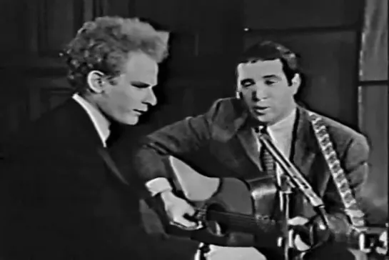 Simon  Garfunkel - I Am A Rock (Live Canadian TV, 1966) (480p)