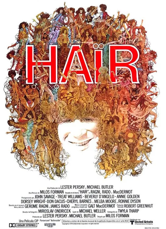 Волосы _ Hair (США - ФРГ, 1979) Киноверсия одноимённого мюзикла.720p