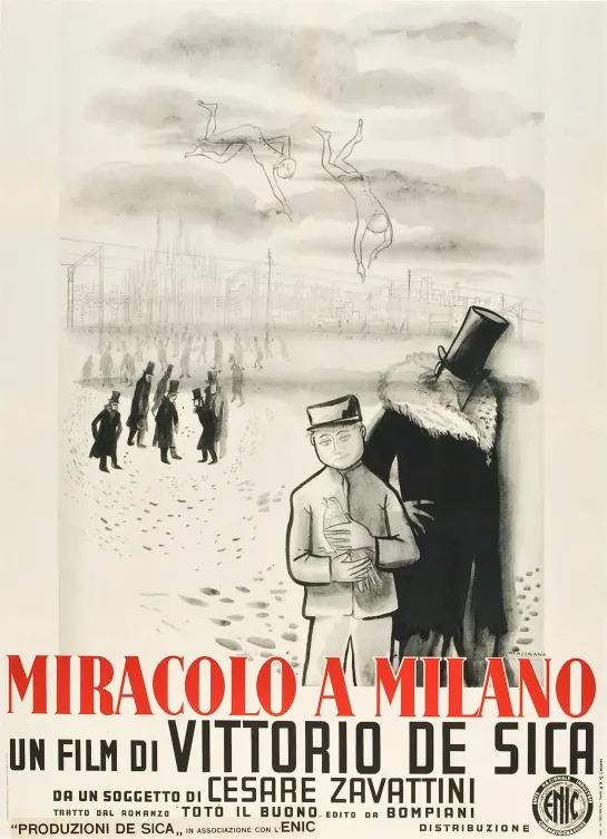 Чудо в Милане (1951, Италия) Витторио Де Сика, фэнтези, драма, комедия (1080p)