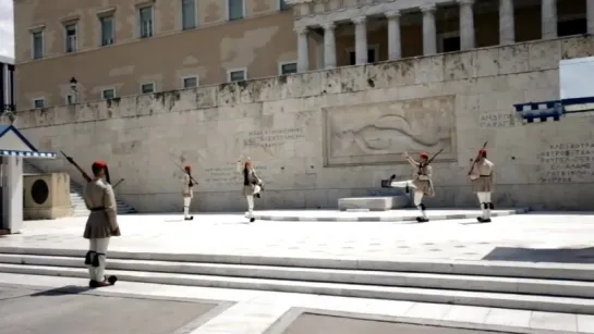 GREECE, Change of Guard, tomb of the unknown soldier in ATHENS